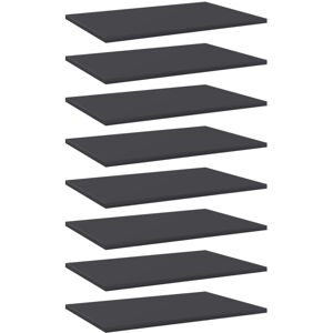 vidaXL - 8pcs Grey 60x40x1.5 - Wood-based - Shelves vidaXL - 8pcs Grey 60x40x1.5 - Wood-based - Shelves