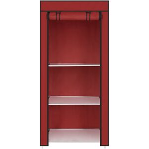 Unbranded (Red) Single Canvas Clothe Storage Wardrobe Cupboard Unbranded (Red) Single Canvas Clothe Storage Wardrobe Cupboard