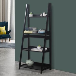 URBN Living (Black) 4 Tier Wooden Storage Display Stand Shelving Rack URBN Living (Black) 4 Tier Wooden Storage Display Stand Shelving Rack