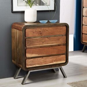 Home Source Winston 4 Drawer Wide Chest Bedroom Storage Unit Solid Mango Wood Contemporary Home Source Winston 4 Drawer Wide Chest Bedroom Storage Unit Solid Mango Wood Contemporary