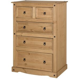 Mercers Furniture Corona 3 + 2 Drawer Chest Solid Pine Bedroom Furniture Mercers Furniture Corona 3 + 2 Drawer Chest Solid Pine Bedroom Furniture