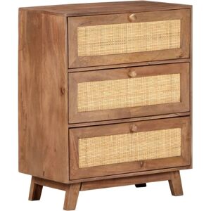 vidaXL Solid Mango Wood Sideboard 61x35x76 cm Storage Drawer Side Cabinet vidaXL Solid Mango Wood Sideboard 61x35x76 cm Storage Drawer Side Cabinet