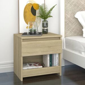 vidaXL Bedside Cabinet Sonoma Oak Engineered Wood Nightstand Drawer Cabinet vidaXL Bedside Cabinet Sonoma Oak Engineered Wood Nightstand Drawer Cabinet