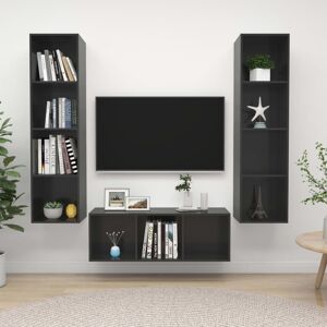 vidaXL 3079762 Wall-mounted Grey TV Cabinet Set - TV cabinet vidaXL 3079762 Wall-mounted Grey TV Cabinet Set - TV cabinet
