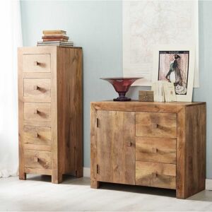 Home Source Contemporary Modern Tall 5 Drawer Chest Clothes Storage Light Walnut Solid Wood Home Source Contemporary Modern Tall 5 Drawer Chest Clothes Storage Light Walnut Solid Wood