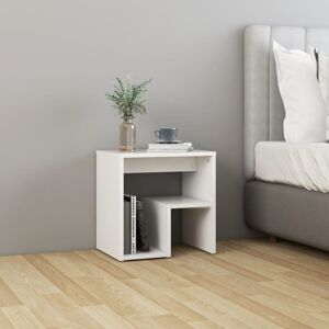 vidaXL Bed Cabinet White Engineered Wood Bedside Cabinet Side Table Nightstand vidaXL Bed Cabinet White Engineered Wood Bedside Cabinet Side Table Nightstand