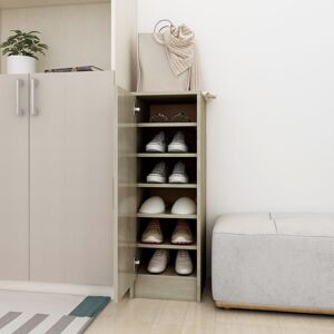 vidaXL Sonoma Oak Shoe Cabinet - 6 Shelves - Durable Storage vidaXL Sonoma Oak Shoe Cabinet - 6 Shelves - Durable Storage