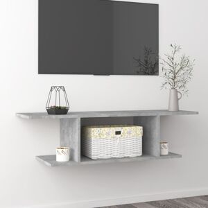 vidaXL Wall Mounted TV Cabinet Concrete Grey Hanging HiFi Cabinet TV Unit vidaXL Wall Mounted TV Cabinet Concrete Grey Hanging HiFi Cabinet TV Unit