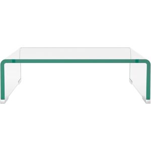 vidaXL TV Stand/Monitor Riser TV Console Unit Entertainment Centre Glass Clear vidaXL TV Stand/Monitor Riser TV Console Unit Entertainment Centre Glass Clear