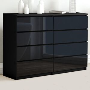 Unbranded High Gloss Chest Of 8 Drawers Bedside Cabinet Tall Wide Storage Living Room Bedr Unbranded High Gloss Chest Of 8 Drawers Bedside Cabinet Tall Wide Storage Living Room Bedr