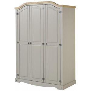 Mercers Furniture Corona Grey Wax 3 Door Arch Top Wardrobe Bedroom Furniture Mercers Furniture Corona Grey Wax 3 Door Arch Top Wardrobe Bedroom Furniture