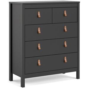 Furniture To Go Barcelona Chest 3+2 drawers in Matt Black Furniture To Go Barcelona Chest 3+2 drawers in Matt Black