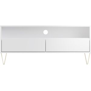 Timber Art Design UK TV Cabinet with 2 Drawers - White Timber Art Design UK TV Cabinet with 2 Drawers - White