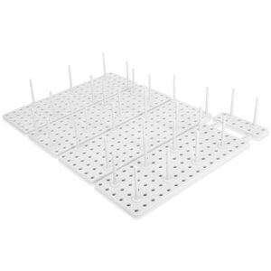 Umbra 1004318-660 Peggy Kitchen Cupboard Shelf & Drawer Organizer Tray, White - Umbra 1004318-660 Peggy Kitchen Cupboard Shelf & Drawer Organizer Tray, White -