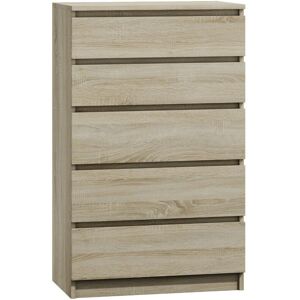 WHATSIZE ENTERPRISE (5 Drawer) MODERN - Sonoma Light Oak Chest Of Drawers WHATSIZE ENTERPRISE (5 Drawer) MODERN - Sonoma Light Oak Chest Of Drawers