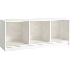 vidaXL 809961 White Pinewood TV Cabinet - TV cabinet vidaXL 809961 White Pinewood TV Cabinet - TV cabinet