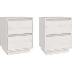 (white, 2) vidaXL 1/2x Solid Wood Pine Bedside Cabinet Storage Side Cabinet Mult (white, 2) vidaXL 1/2x Solid Wood Pine Bedside Cabinet Storage Side Cabinet Mult