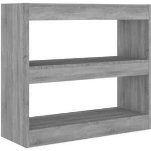 (grey sonoma) vidaXL Book Cabinet/Room Divider Storage Cabinet Home Organiser Mu (grey sonoma) vidaXL Book Cabinet/Room Divider Storage Cabinet Home Organiser Mu