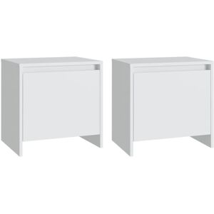 (white, 2) vidaXL 1/2x Bedside Cabinets Chipboard Side Cabinet Furniture Multi C (white, 2) vidaXL 1/2x Bedside Cabinets Chipboard Side Cabinet Furniture Multi C
