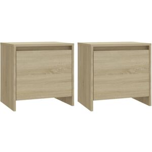 (sonoma oak, 2) vidaXL 1/2x Bedside Cabinets Chipboard Side Cabinet Furniture Mu (sonoma oak, 2) vidaXL 1/2x Bedside Cabinets Chipboard Side Cabinet Furniture Mu