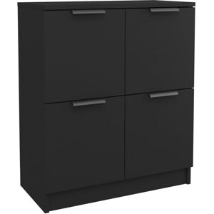 (black) vidaXL Sideboard Console Cabinet Storage Cupboard Highboard Engineered W (black) vidaXL Sideboard Console Cabinet Storage Cupboard Highboard Engineered W