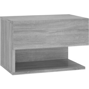(grey sonoma, 1) vidaXL Wall Bedside Cabinet Floating Nightstand Bedside Unit Ha (grey sonoma, 1) vidaXL Wall Bedside Cabinet Floating Nightstand Bedside Unit Ha