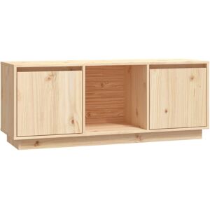 vidaXL TV Cabinet 110.5x35x44 cm Solid Pine - TV Cabinet vidaXL TV Cabinet 110.5x35x44 cm Solid Pine - TV Cabinet