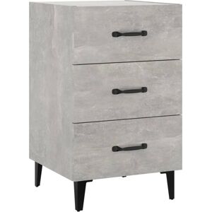 (concrete grey) vidaXL Bedside Cabinet Engineered Wood Nightstand Side Table Mul (concrete grey) vidaXL Bedside Cabinet Engineered Wood Nightstand Side Table Mul