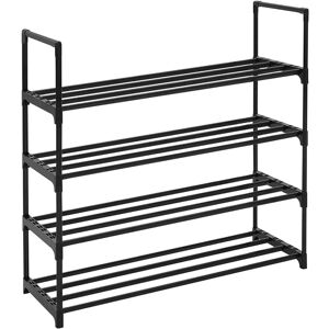 Unbranded 4Tier Metal Shoe Rack Shelf Space Saving Storage Organiser for 20Pairs Shoes Unbranded 4Tier Metal Shoe Rack Shelf Space Saving Storage Organiser for 20Pairs Shoes