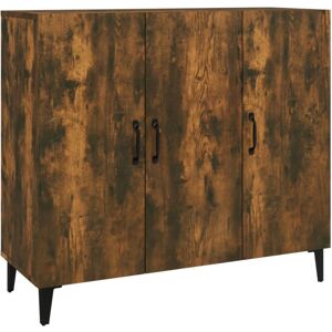 vidaXL Sideboard - Smoked Oak - Industrial Style - 90x34x80 cm vidaXL Sideboard - Smoked Oak - Industrial Style - 90x34x80 cm