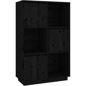 (black) vidaXL Solid Wood Pine Highboard Home Storage Cabinet Sideboard Multi Co (black) vidaXL Solid Wood Pine Highboard Home Storage Cabinet Sideboard Multi Co