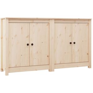 (brown) vidaXL 2x Solid Wood Pine Sideboards Storage Cabinet Cupboard Multi Colo (brown) vidaXL 2x Solid Wood Pine Sideboards Storage Cabinet Cupboard Multi Colo