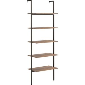 (dark brown, 64 x 35 x 185 cm) vidaXL Leaning Shelf Bookcase Bookshelf Shelving (dark brown, 64 x 35 x 185 cm) vidaXL Leaning Shelf Bookcase Bookshelf Shelving