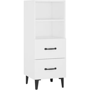 vidaXL Sideboard White Engineered Wood Side Cabinet Home Organiser Cupboard vidaXL Sideboard White Engineered Wood Side Cabinet Home Organiser Cupboard