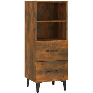 vidaXL Sideboard Smoked Oak Engineered Wood Cabinet Home Organiser Cupboard vidaXL Sideboard Smoked Oak Engineered Wood Cabinet Home Organiser Cupboard