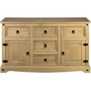 Mews Corona Sideboard 2 Door 5 Drawer Solid Pine Mexican Wood Chest Mews Corona Sideboard 2 Door 5 Drawer Solid Pine Mexican Wood Chest