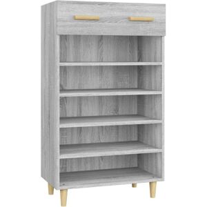 (Grey sonoma) vidaXL Shoe Cabinet Engineered Wood Indoor Shoe Storage Rack Multi (Grey sonoma) vidaXL Shoe Cabinet Engineered Wood Indoor Shoe Storage Rack Multi