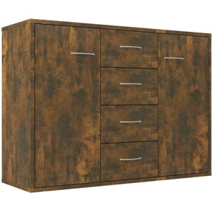 vidaXL Smoked Oak Sideboard - Storage, 88x30x65 cm vidaXL Smoked Oak Sideboard - Storage, 88x30x65 cm