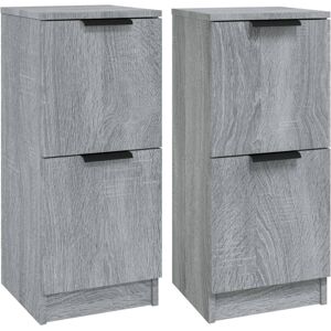 (Grey sonoma, 2) vidaXL Sideboards Cupboard Storage Cabinet Home Organiser Engin (Grey sonoma, 2) vidaXL Sideboards Cupboard Storage Cabinet Home Organiser Engin