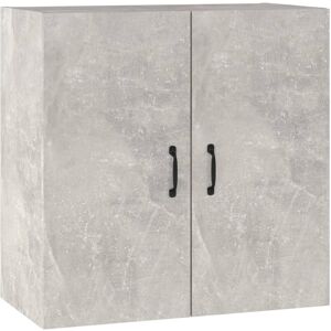 vidaXL Wall Cabinet Concrete Grey 60x31x60 cm Engineered Wood - Wall Type Storage Cabinet vidaXL Wall Cabinet Concrete Grey 60x31x60 cm Engineered Wood - Wall Type Storage Cabinet