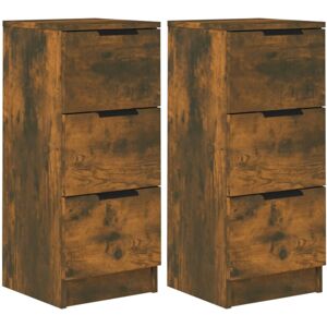 (Smoked oak, 2) vidaXL Sideboard Telephone Cabinet Nightstand Side Cabinet Engin (Smoked oak, 2) vidaXL Sideboard Telephone Cabinet Nightstand Side Cabinet Engin