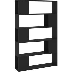 vidaXL Book Cabinet Room Divider Black Engineered Wood Furniture Storage Rack vidaXL Book Cabinet Room Divider Black Engineered Wood Furniture Storage Rack