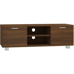 vidaXL Brown Oak TV Cabinet - Modern media stand with 4 compartments vidaXL Brown Oak TV Cabinet - Modern media stand with 4 compartments