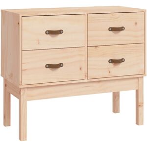 (Brown) vidaXL Solid Wood Pine Console Cabinet Home Sideboard Highboard Multi Co (Brown) vidaXL Solid Wood Pine Console Cabinet Home Sideboard Highboard Multi Co