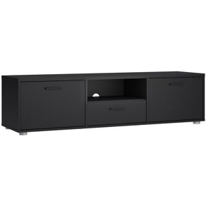Furniture To Go Media TV-unit with 2 doors + 1 drawer 147 cm Black Furniture To Go Media TV-unit with 2 doors + 1 drawer 147 cm Black
