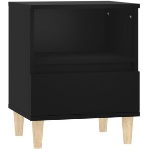 (black, 1 pcs) vidaXL 1/2x Bedside Cabinet End Table Telephone Stand Nightstand (black, 1 pcs) vidaXL 1/2x Bedside Cabinet End Table Telephone Stand Nightstand