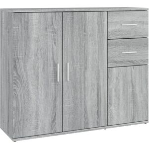 (grey sonoma) vidaXL Sideboard Home Storage Side Cabinet Cupboard Highboard Engi (grey sonoma) vidaXL Sideboard Home Storage Side Cabinet Cupboard Highboard Engi