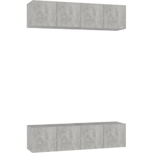 vidaXL TV Cabinets Concrete Grey Wall-mounted TV Stand - TV cabinet vidaXL TV Cabinets Concrete Grey Wall-mounted TV Stand - TV cabinet