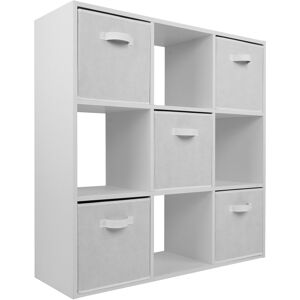 Charles Jacobs 9-Cube Open Book Shelf - White - Storage Charles Jacobs 9-Cube Open Book Shelf - White - Storage