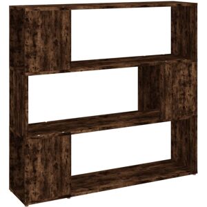 (smoked oak) vidaXL Book Cabinet Room Divider Privacy Screen Bookcase Bookshelf (smoked oak) vidaXL Book Cabinet Room Divider Privacy Screen Bookcase Bookshelf